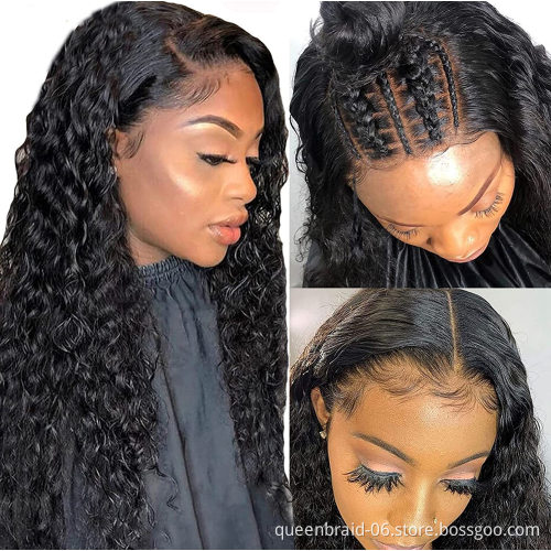 4x4 Lace Front Wigs Human Hair Pre Plucked Hairline Brazilian Curly Human Hair Wigs For Women Lace Closure Wigs with Baby Hair